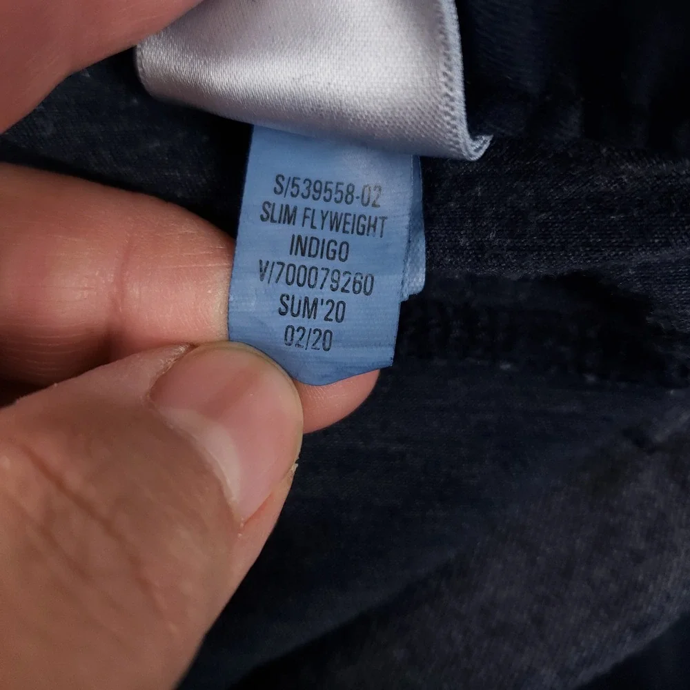 Banana Republic Slim Fit Pants Mens 32x32 Blue Flyweight Stretch Chino Casual